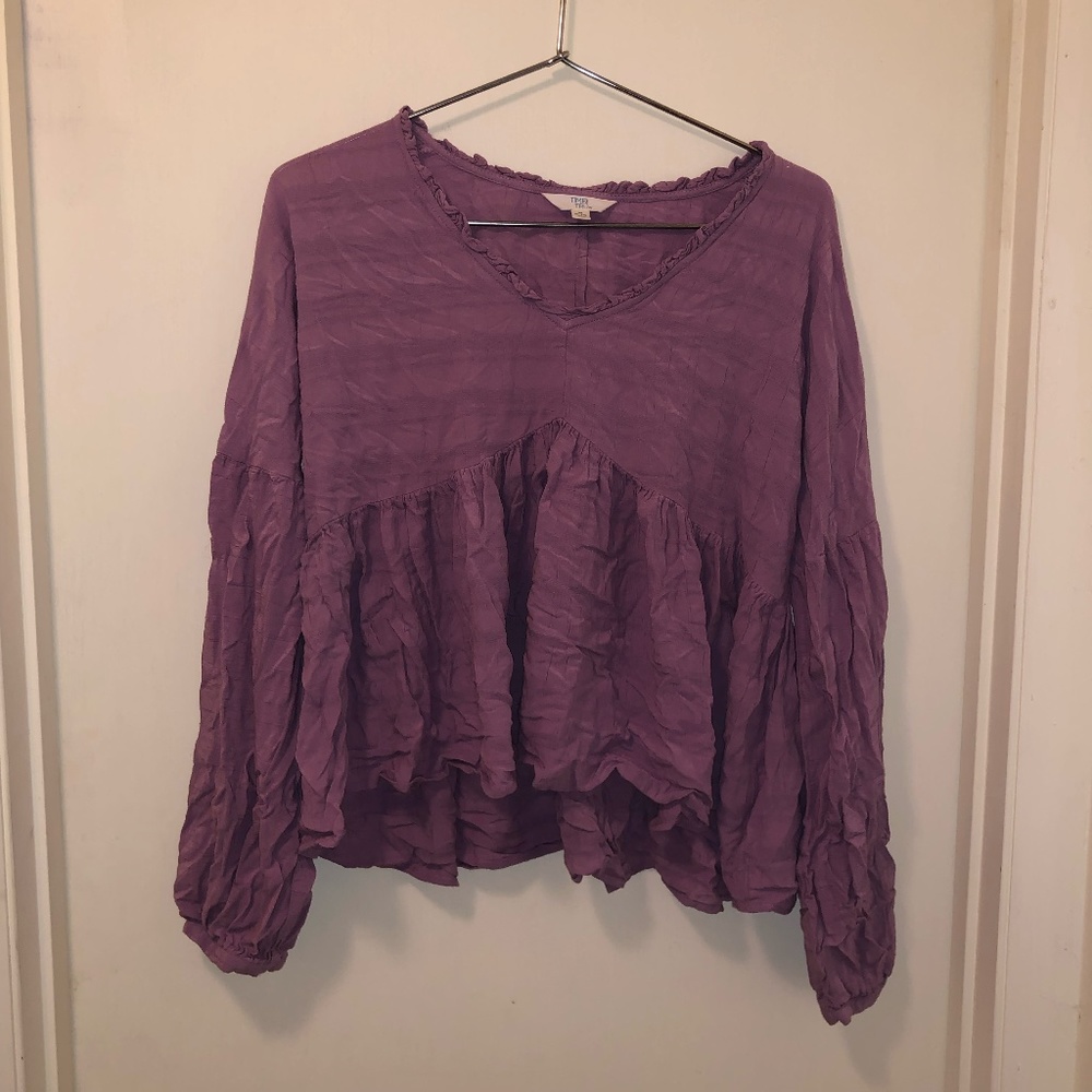 cottage core purple top